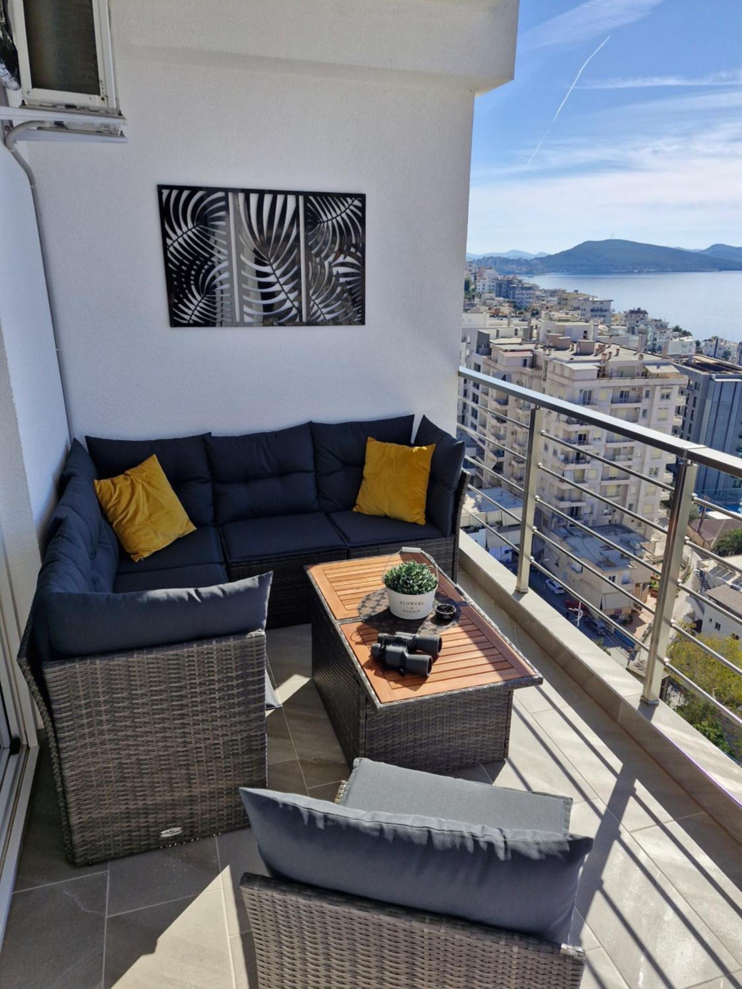 Stella Apartment Sarande Bagian luar foto